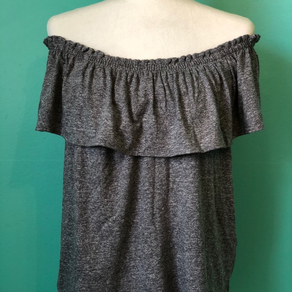 Current/Elliot Ruffled Off-the-shoulder top - Picture 4 of 8